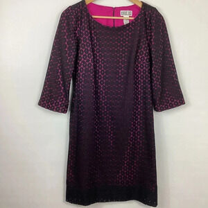 Robbie Bee Lace Overlay Dress Size Small